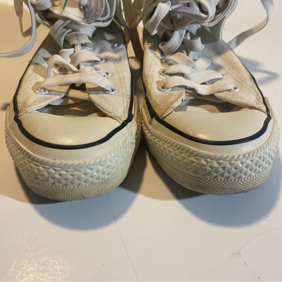 Chuck Taylor Converse Vintage Fold Over Striped Sneakers in SZ 4 1/2 See pics - Picture 6 of 10